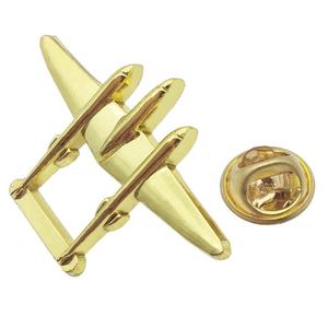 Logotipo de marca de aerolínea de Metal personalizado de fábrica, insignia de uniforme de aviador de aleación de Zinc 3D, sombrero de piloto, alas, Pin de solapa, emblema de pecho para ropa - Product Image 3