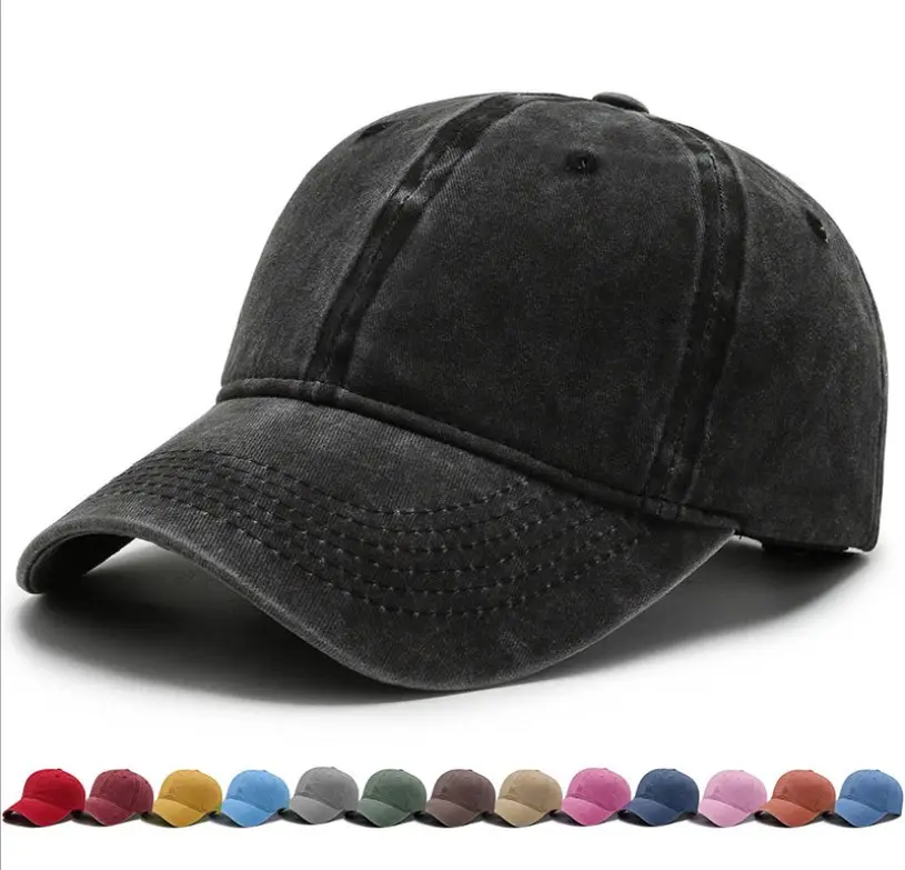 野球帽帽子ファッションゴルフデニム洗える装飾無地男性用
