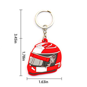 Porte-clés en PVC 2D sur le thème des motos de course, designs de motos sportives en vrac, accessoires de porte-clés personnalisés en gros pour sacs, cadeaux - Product Image 3