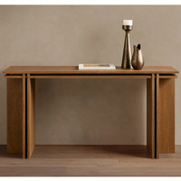 Meubles de salon intérieurs de luxe, design simple, table en bois massif moderne minimaliste