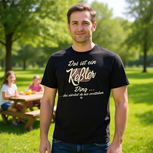 T-shirt KeLer Family in cotone nero, taglia unisex per adulti - Product Image 3