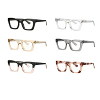 Montures de lunettes contemporaines TR90 incassables personnalisées pour femmes, matériau solide, surdimensionnées, anti-lumière bleue, UV400