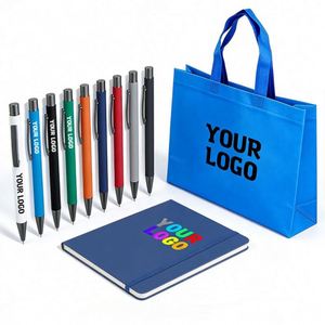 Nouveau stylo bille en métal à pression haute capacité pour le bureau et l'école avec logo - Product Image 1