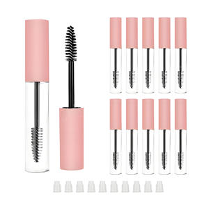 Venta al por mayor de tubos de brillo de labios rosa mate embalaje de tubo de pestañas contenedor de delineador de ojos tubos de rímel vacíos con cepillo - Product Image 2