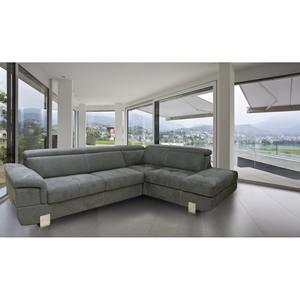 SALA DE ESTAR ESQUINERA EUREKA EN TELA GRIS OSCURO - Product Image 1