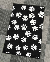 Tapis de porte en coton imprimé léopard guépard