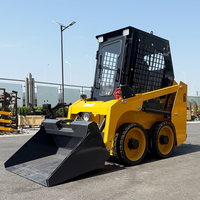 Mini Loader Diesel Spot Factory, Mini Backhoe Loader dengan Warna dan Logo yang Dapat Dikustomisasi, Kubota Skid Steer Loader