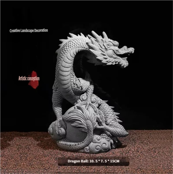 Shenlong holding pearl-small size