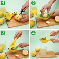 Alat Dapur Pembuat Jus Tangan Profesional Juicer Pemeras Jeruk Tekan Manual Logam Lemon Lemon Pemeras