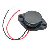 Prise de chargeur de voiture 12v 1 port usb dans le bateau de bus pour téléphone portable Usb 2.4A charge de voiture double ports avec anneaux de lumière LED