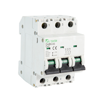 CDADA DAB6-63 Pemutus Sirkuit Tembaga Tipe Mini 3P 4.5KA 6kA 1-63A Pemutus Sirkuit Miniatur Berkualitas Tinggi