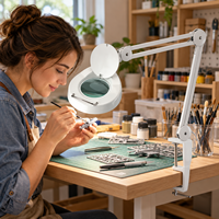 Lampe Loupe LED de Table en Gros avec Bras Articulé et Pince de Fixation pour la Modélisation, l'Artisanat et la Réparation de Précision