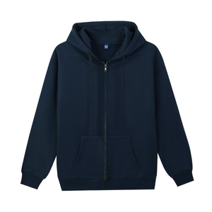 High Quality 350gsm French Terry Custom Pullover Zip-up Hoodie Unisex Oversized 3D Towel Embroidery Streetwear <strong>Jumper</strong> - Product Image 2