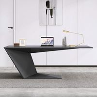 En bois brillant I forme maison intelligente Style nordique rose blanc moderne exécutif PDG ordinateur bureau complet