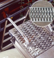 Plateau antidérapant en acier inoxydable à dents de crocodile, galvanisé, pour plateforme d'inspection, marche d'escalier, marchepied antidérapant