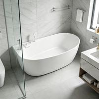 Baignoire autoportante en acrylique Raison Wholesale certifiée CUPC/CE pour salle de bain d'hôtel