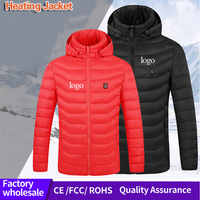 Blouson Moto Décontracté Hiver Personnalisable avec Logo, Imperméable, Coupe-Vent, Col Montant Tissé, Unisexe, Chauffant USB avec Capuche Intégrée
