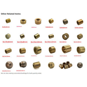 ULK Бронзовый спеченный сферический подшипник, части для металлургии порошка, Спеченная латунь, графит, бронзовая Фланцевая втулка для двигателя - Product Image 6