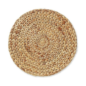 Handmade Bamboo <b>Round</b> <b>Placemat</b> Flower Shape Bohemian Style Table Mat 450 Mm Diameter Natural Color - Product Image 3