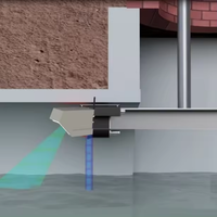 Radar de Flujo de Agua 3 en 1 Ecológico para Canales de Drenaje, Ríos e Irrigación, Sensor de Nivel y Velocidad del Agua