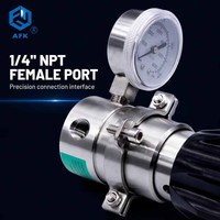 Régulateur de pression haute pression en acier inoxydable pour gaz spéciaux, vanne de contre-pression pour hélium, propane, argon, acétylène