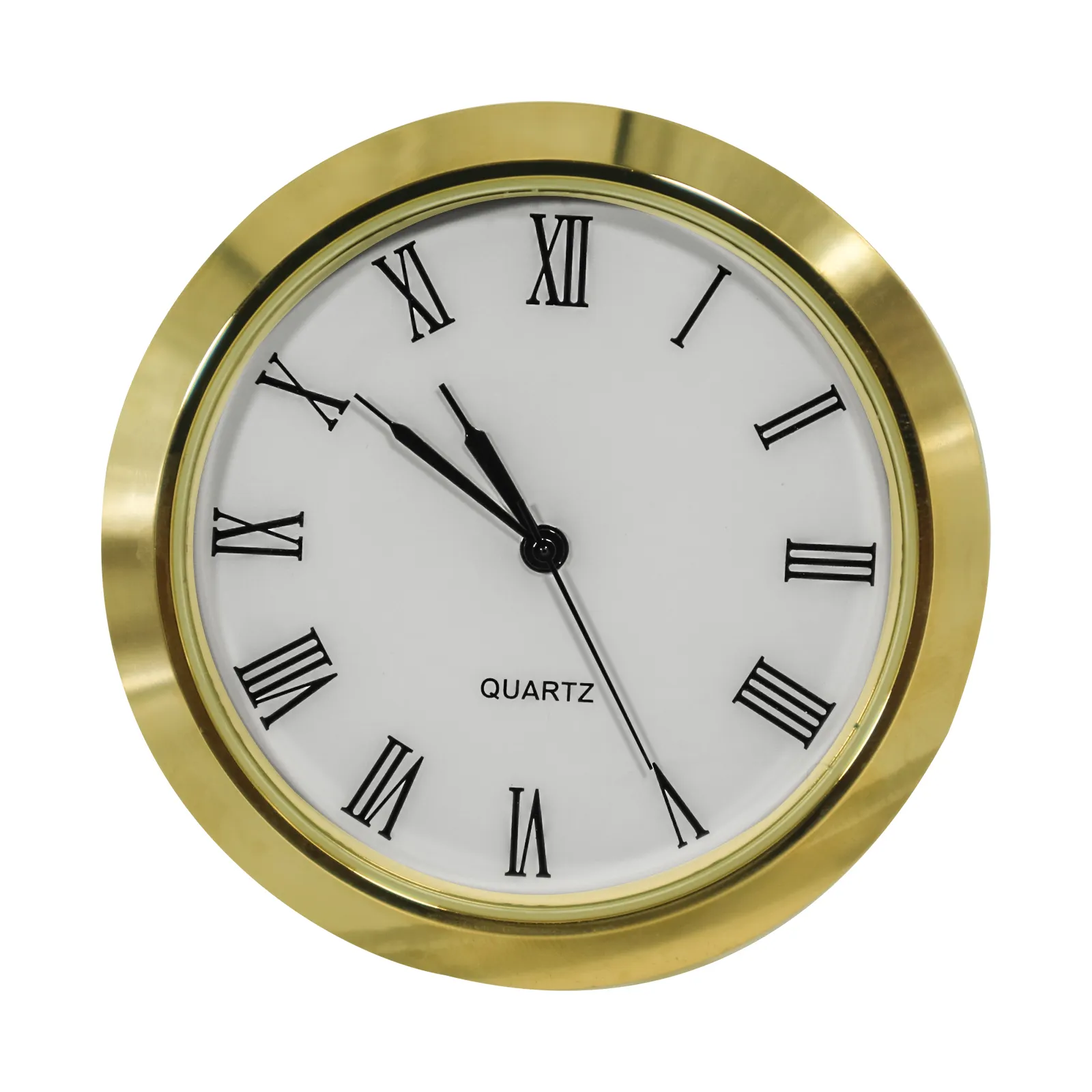 HR 55mm metal clock insert watch insert gold silver Arabic Roman numerals compact portable clock