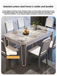 Tavolo <span class=keywords><strong>da</strong></span> <span class=keywords><strong>Pranzo</strong></span> Moderno Espandibile Design Rettangolare Adatto per 6 Persone Arredamento per <span class=keywords><strong>Cucina</strong></span> <span class=keywords><strong>e</strong></span> <span class=keywords><strong>Sala</strong></span> <span class=keywords><strong>da</strong></span> <span class=keywords><strong>Pranzo</strong></span> per Famiglie - Product Image 3