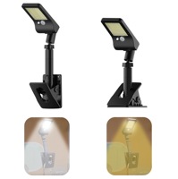 Lampu Klip Surya Pintar OVO-034 Sensor Gerak 2-in-1 Lampu LED Portabel untuk Taman Luar Ruangan, Patio, Jalan Setapak, dan Berkemah