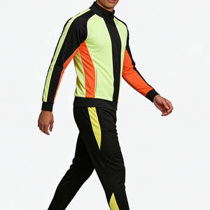 Set <span class=keywords><strong>Tuta</strong></span> da Calcio in Nylon per Uomo, Giacca Antivento Personalizzata, Uniforme da Allenamento in Poliestere ad Asciugatura Rapida e Traspirante - Product Image 3