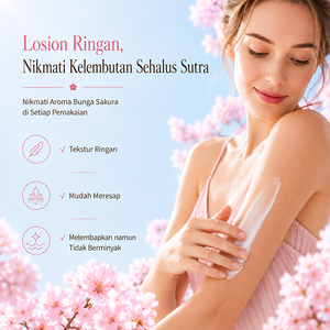KORMESIC - Loción Corporal Glow Sakura de 500 ml con Certificación Bpom, Niacinamida, Iluminadora, para Mujer, Halal, Natural - Product Image 2