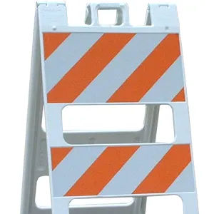 American Standard II type temporary portable folding plastic traffic road barricades