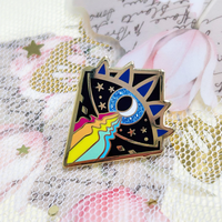Badge métallique personnalisé avec logo, prix d'usine, petit MOQ, épingles en émail dur brillant et scintillant pour cadeaux