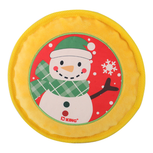 D KING Christmas Flying <span class=keywords><strong>Disk</strong></span> <span class=keywords><strong>Dog</strong></span> Jouets à mâcher grinçants pour chien en cours d'exécution - Product Image 5