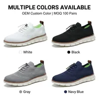 Chaussures décontractées pour hommes en maille, options multicolores, vente en gros, grandes tailles, légères, résistantes à l'usure, pour la marche quotidienne