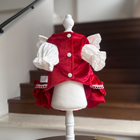 Vêtements pour chiens en dentelle douce en coton, directement de l'usine, pour petits chiens, pour une tenue de soirée luxueuse et élégante pour animaux de compagnie