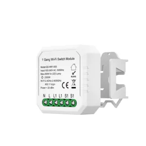 Matter genehmigt Tuya 1 Gang Wi-Fi-Switch-Modul 10A AC100-240V für die Hausa utomation