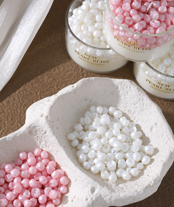 เทียนหอม LANJO Luxury Pearl Grain ในโถแก้ว ไร้ควัน กลิ่นอโรมาเธอราพี เหมาะสำหรับงานแต่งงาน ตกแต่งสร้างบรรยากาศ - Product Image 5