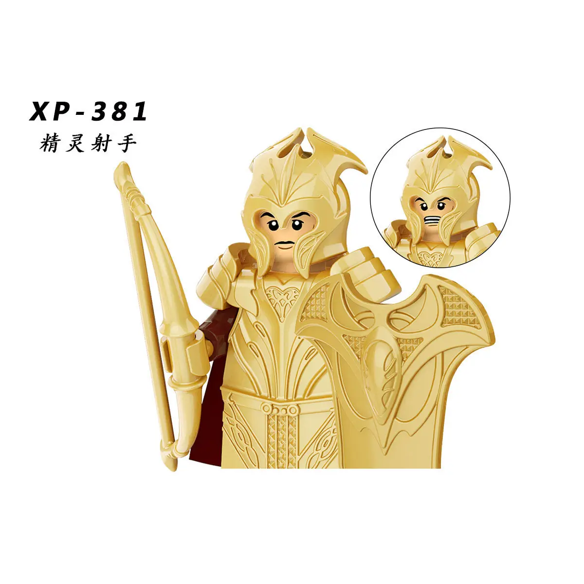 Mini figuras KT1050 estrella soldado Medieval serie Elf Lance Warrior figura militar juguete de bloques de construcción Wars juego de juguete para legoing