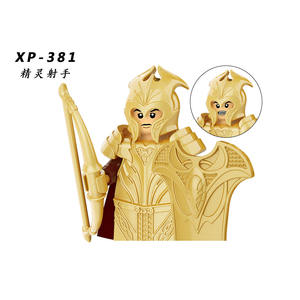 Mini figurines KT1050 Star Medieval Soldier Series Elf Lance Warrior Figure Military Building Block Bricks Toy Wars Game Toy - Product Image 1