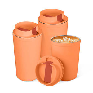 ODM 12oz Tazas de café de acero inoxidable de doble pared Oficina a prueba de fugas 350ml Taza de café aislada con tapa - Product Image 4