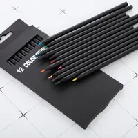 تعزيز مخصص شعار قلم رصاص المطبوعة أسود خشبي متعدد قلم رصاص ملون قلم رصاص HB للمكتب والمدرسة