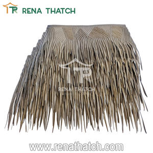 Hot Sale Feuer beständige synthetische Palmblätter Künstliche Strohdach materialien Künstliche Tiki Thatch - Product Image 3