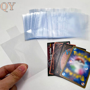 QY 2.5x3.5 pouces transparent économiseur de cartes à collectionner support de chargeur supérieur semi-rigide avec manchons - Product Image 6