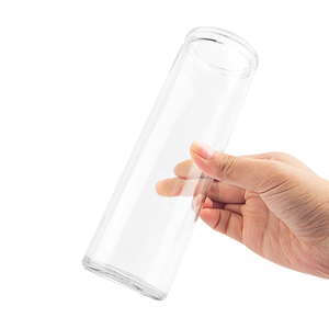 <span class=keywords><strong>Bouteille</strong></span> de bougie en verre cylindrique haute de 380 ml, 450 ml, 500 ml, porte-bougie votive - Product Image 4