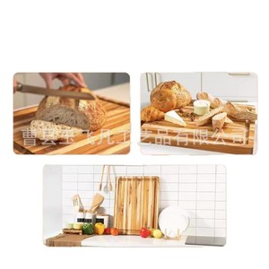Yu Feifan Thickened Teak Cutting Board Rectangle Solid <b>Wood</b> With Handle For Kitchen Vegetable Fruit Chopping <b>Block</b> - Product Image 1