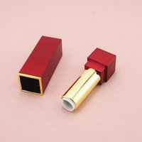 Vente en gros baume à lèvres carré tube en plastique tubes de rouge à lèvres conteneurs d'emballage cosmétique