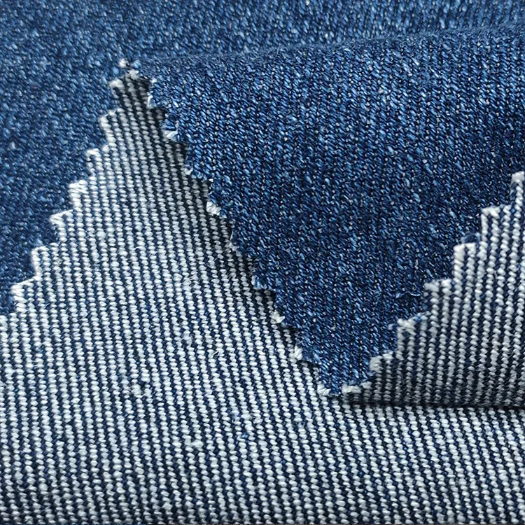 Sustainable Eco Friendly Hemp Organic Cotton Raw Denim Fabric Color Customized For Garments Hemp Denim Fabric