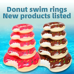 Flotador de piscina seguro para niños y adultos, Donut inflable para fiesta de actividades al aire libre, bonito flotador de piscina de verano respetuoso con el medio ambiente - Product Image 3