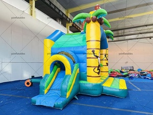 Château gonflable YZ Monkey Jungle XZ-223 4x5m en PVC avec toboggan, centre <span class=keywords><strong>de</strong></span> jeux aquatiques extérieur pour 5 enfants, installation facile - Product Image 4