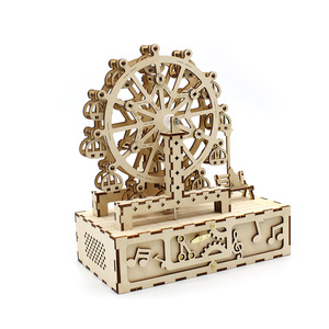 Modèle de grande roue en bois, jouet éducatif, Kit d'expérimentation scientifique et physique pour enfants de 8 à 13 ans, unisexe - Product Image 1